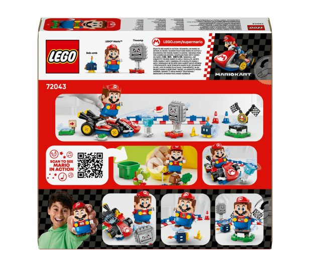 LEGO Super Mario 72043 Mario Kart™ Interaktywna figurkaMario i Standard Kart - 1331715 - zdjęcie 10